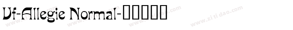 Vf-Allegie Normal字体转换